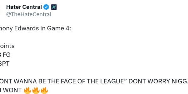 ?美媒晒爱德华兹今日数据并写道：别担心，你不会成为联盟门面的